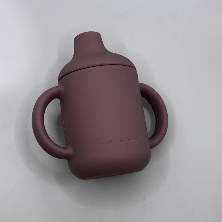 Milk Addict - Vente Verre/tasse – enfant et bébé - Gobelet à première poignée en silicone Milk Addict1