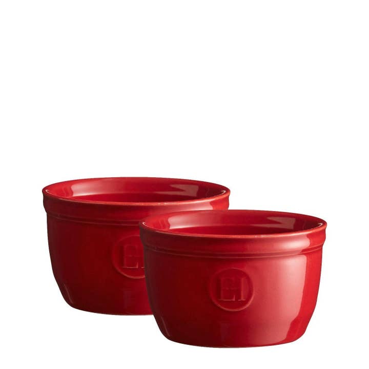 Emile Henry 2 Ramekins Set No 9 - Burgundy for wholesale by HAUS