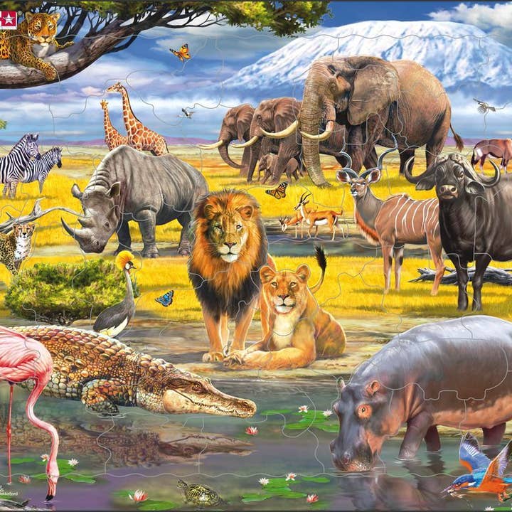 Puzzle 43 pièces pour enfants Savannah pour la vente par Springbok Puzzle