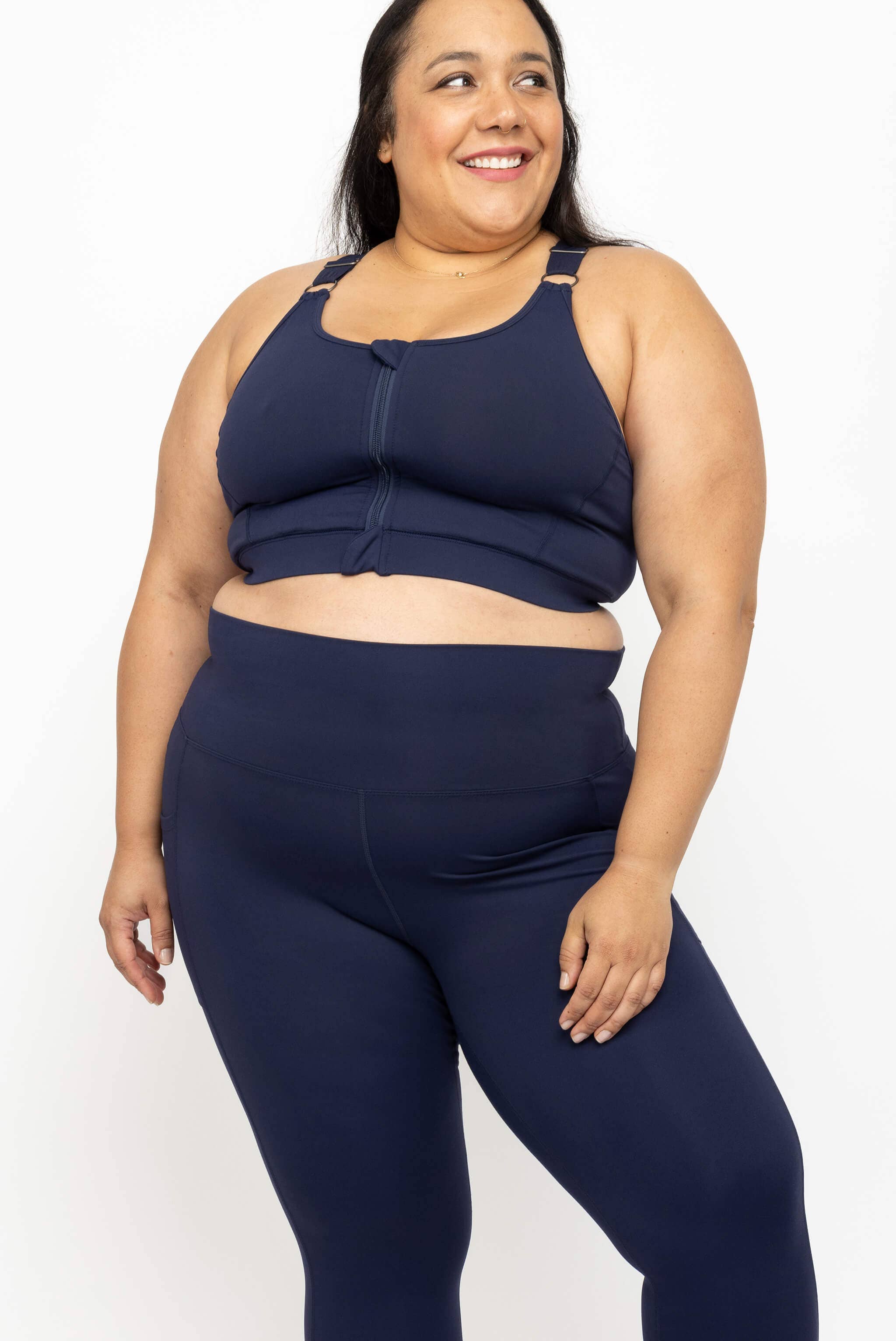 Superfit Hero - Wholesale Sports Bra - Women's - Zip Front Sports Bra - Navy3