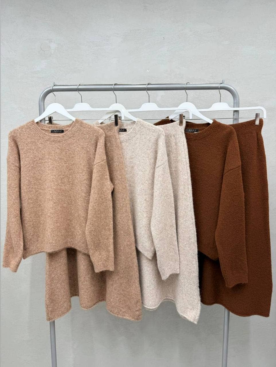 Anaz - Wholesale Top & Skirt Set - Women's - Skirt Sweater Set3