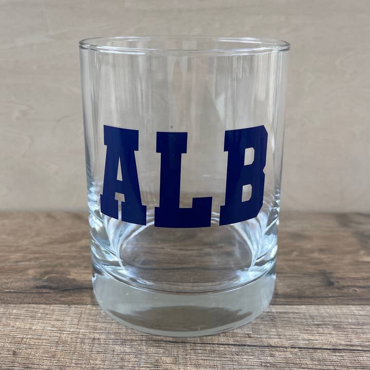 Breakout Press Co. - Vente Verres à cocktail/alcool - Verre ALB Rocks, Albany, New York0