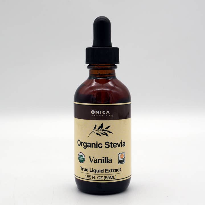 Liquid Stevia - Vanilla, Organic (1.85 fl oz) for wholesale by Omica Organics