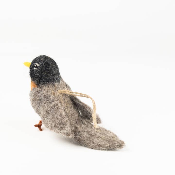 The Winding Road - Wholesale Ornament - Ornament - Felt Bird - Robin4