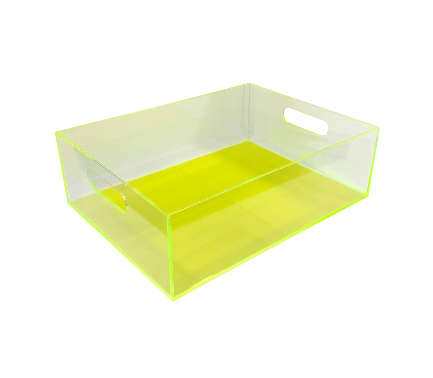 Decorium Living – wholesale Skrivbordsorganisatör – Neonfärgad förvaringsbox i lucite1
