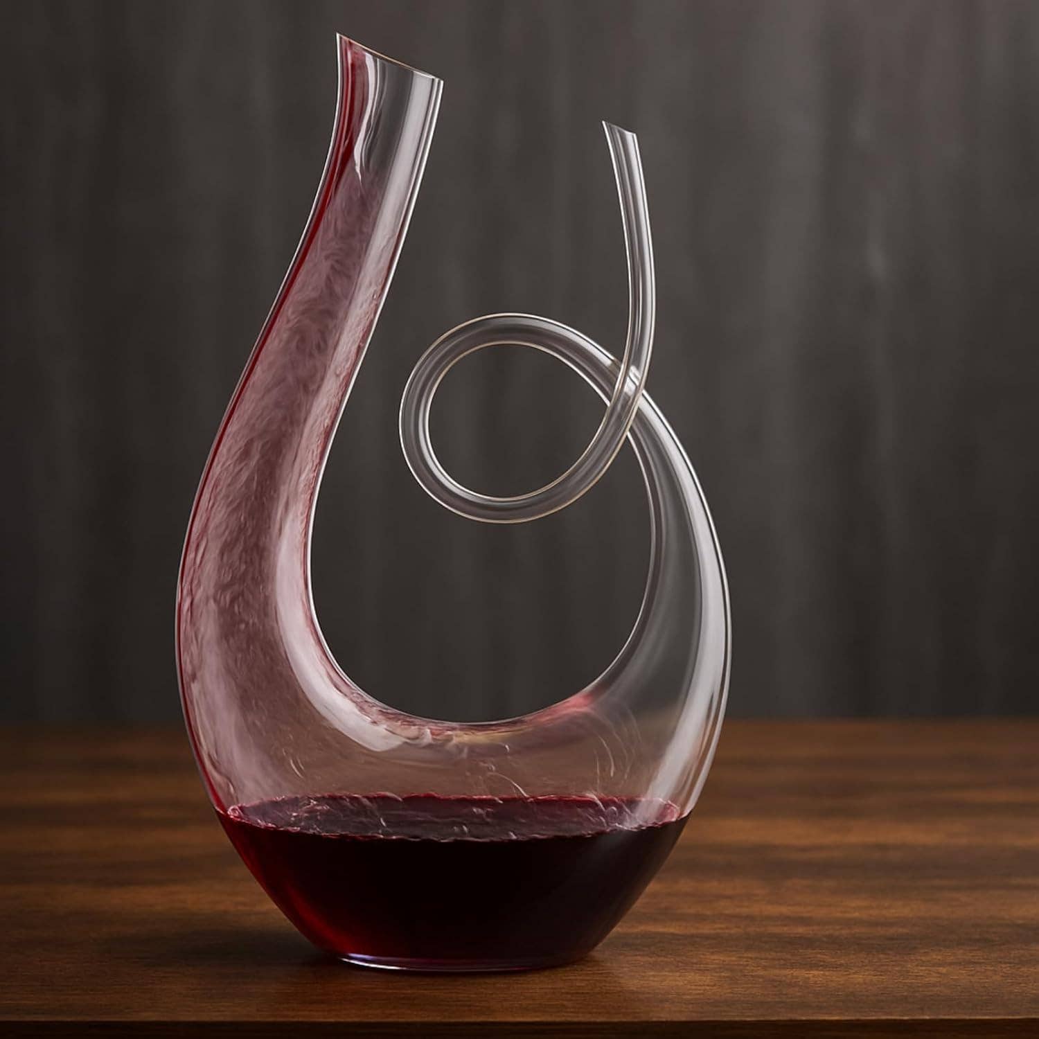 The Wine Savant /  Khen Glassware - Wholesale Karaf - Swirl wijndecanteerkaraf van handgeblazen kristalglas4
