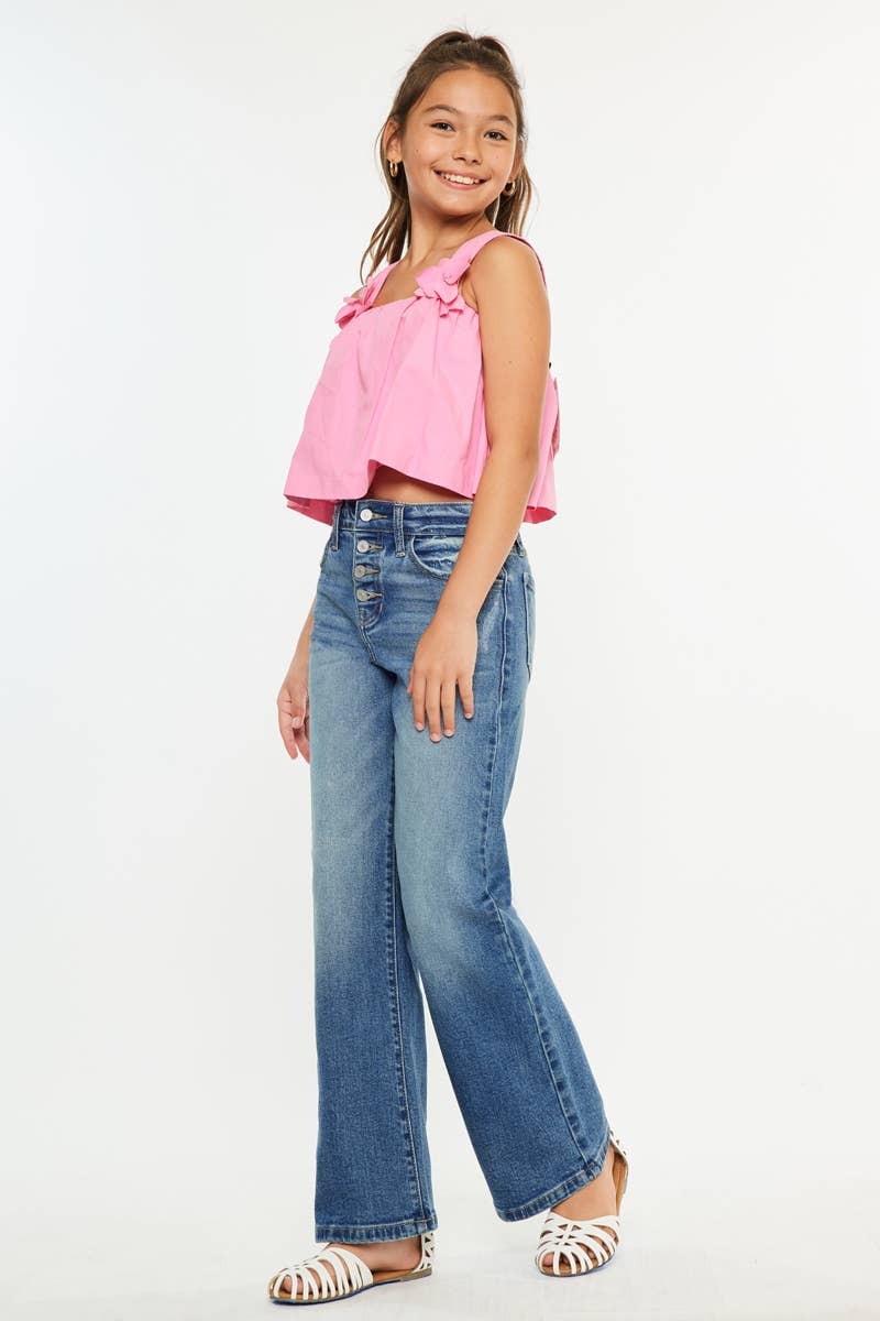 MEDIUM YOUTH  HIGH RISE 90’S FLARE JEANS-YC2578M for wholesale on Faire3