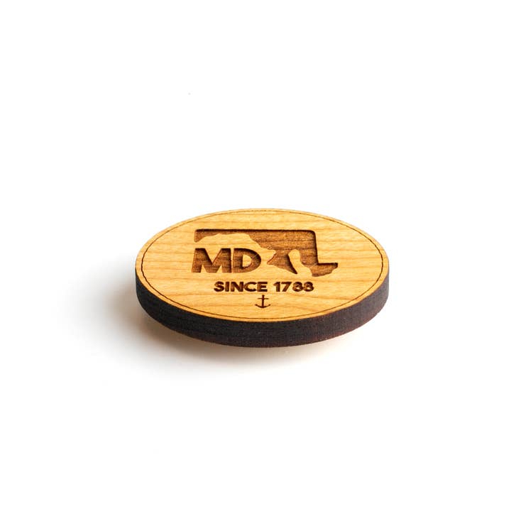 Maryland Oval Magnet for wholesale by 163 Design Company