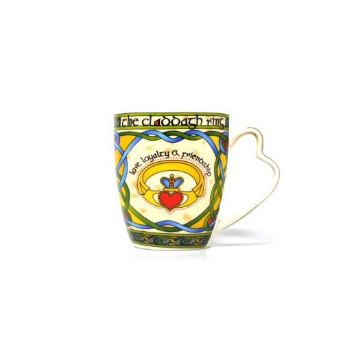 Dublin Gift Company – wholesale Kaffekoppar – The Claddagh ring mugg i benporslin3