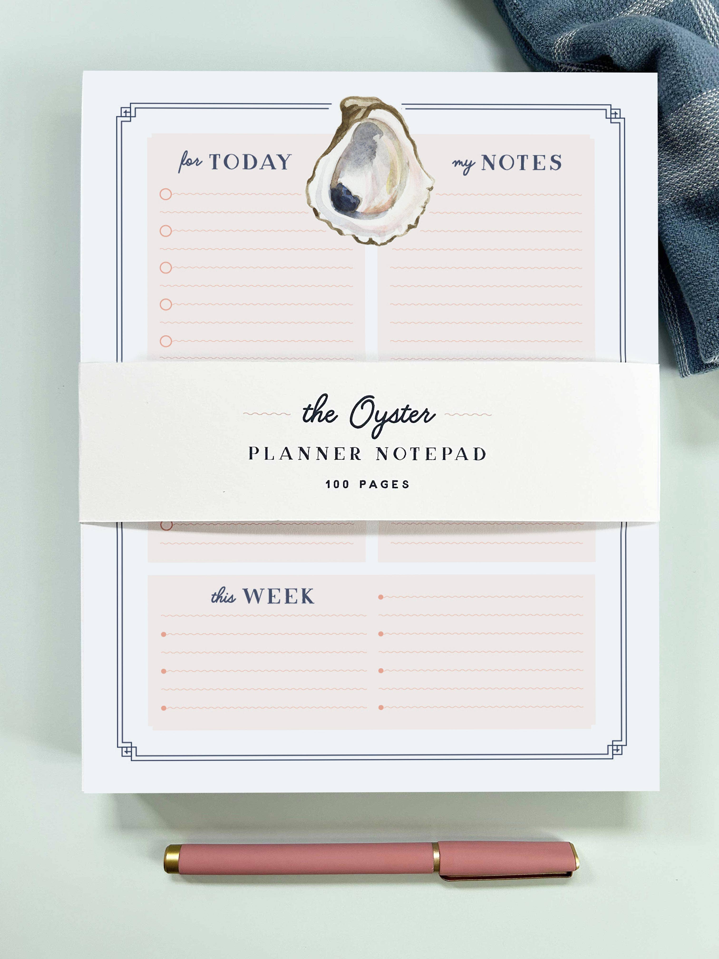 Texture Design Co - Wholesale Notepad - The Oyster Planner Notepad5