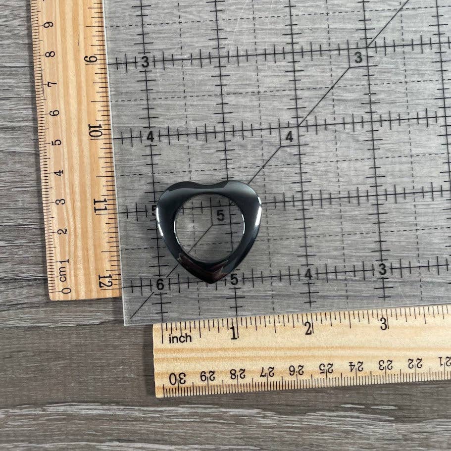 Keystone Crystals - Wholesale Craft Supplies - Heart-Shaped Hematite Donut Bead for Jewelry Making5