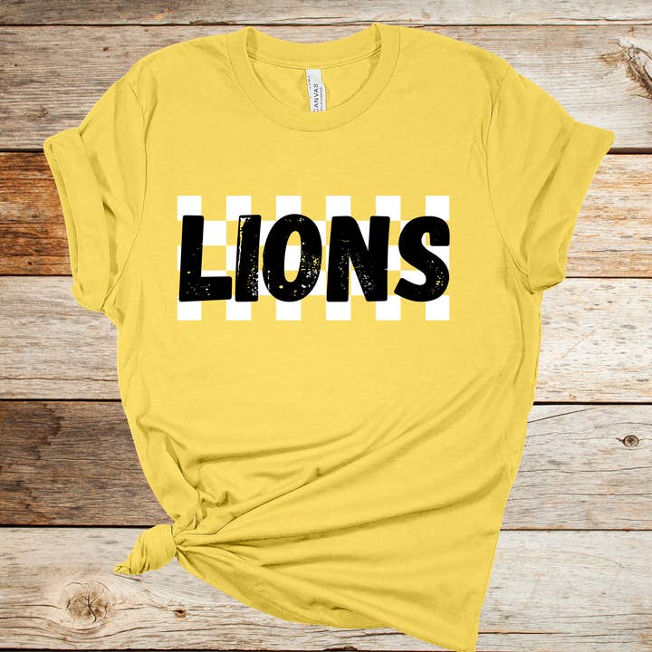 LIONS Graphic Tee for wholesale by Dixie Grace Mercantile
