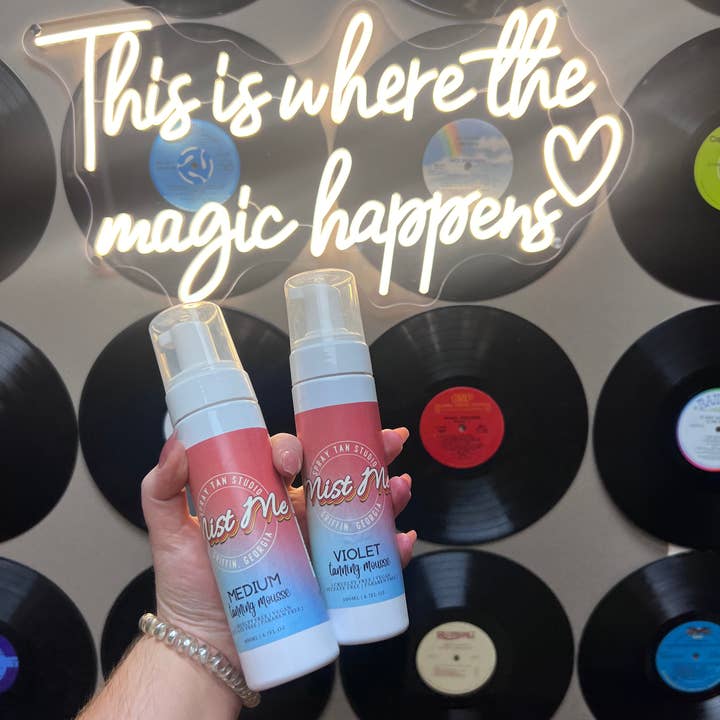 Mist Me Spray Tan Studio - Wholesale Self-Tanner - Violet Dark Self Tanning Mousse6