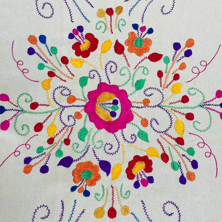 Cielito Lindo - Wholesale Wrap - Women's - Mexican Handmade Embroidered Shawl Chilapa18