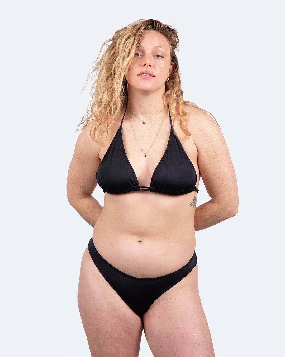 Moodz - Wholesale Swim Bottoms - Women's - black menstrual swimsuit panties1