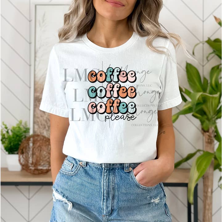 Mais d'abord, le café s'il vous plaît, transfert par sublimation pour la vente par Le Monge Collections, LLC