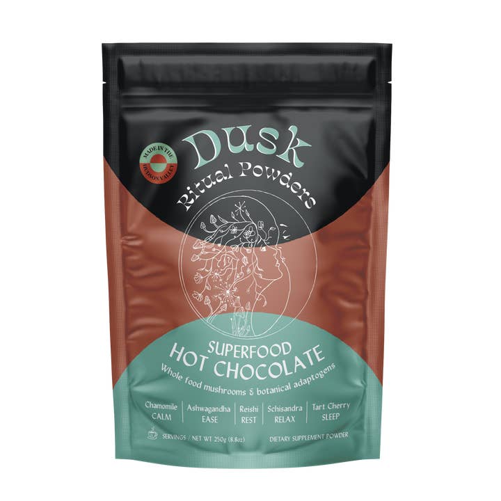 Ritual Powders - Wholesale Hot Cocoa Mix/Kit - Dusk | Mushroom Adaptogenic Hot Chocolate Sleep Support Mix