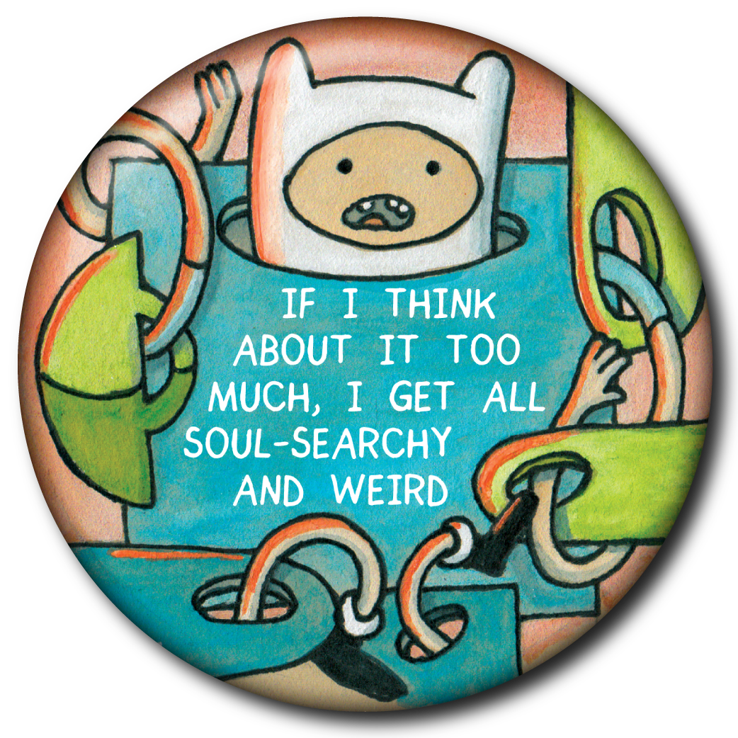 Static Cat Studio – Alfinete/botão de lapela por atacado – Finn à Procura da Alma e Estranho (Hora de Aventuras) – Pin2