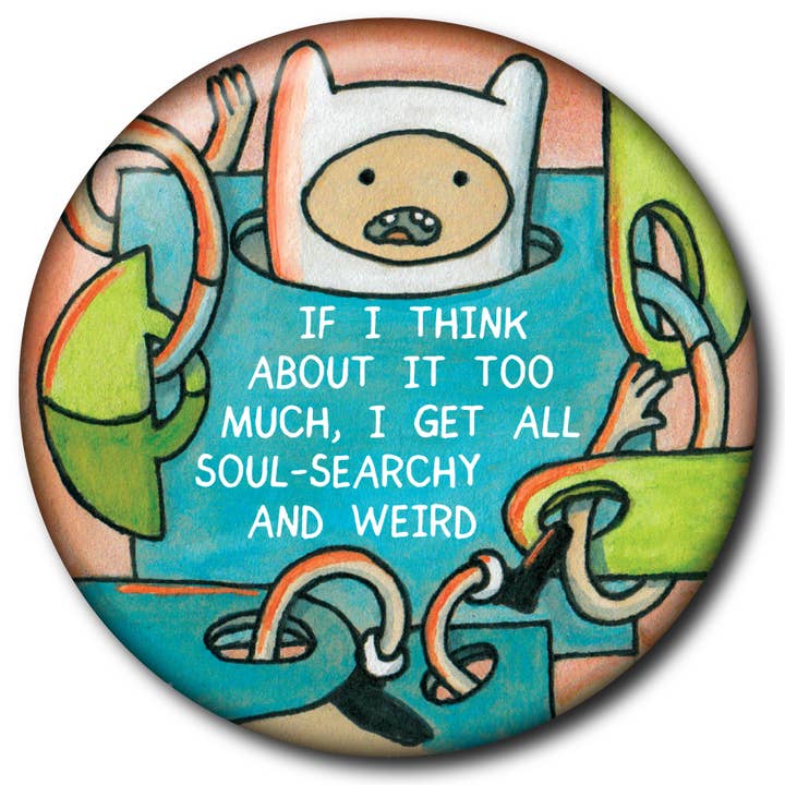 Static Cat Studio - Wholesale Lapel Pin/Button - Finn Soul-Searchy and Weird (Adventure Time) – Pin2