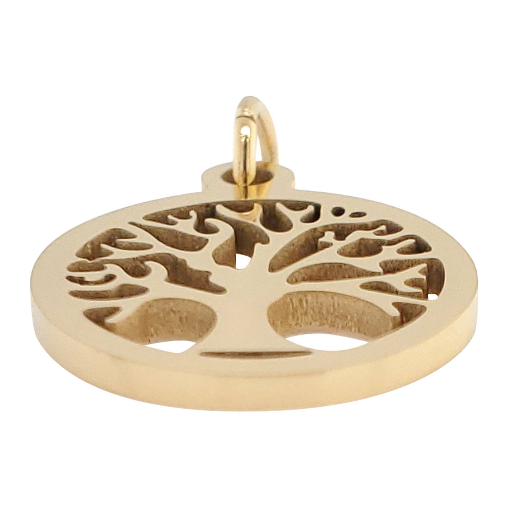 WJW - Wholesale Individual Charm/Pendant - 18K PVD Coated Stainless Steel Tree of Life Charm3