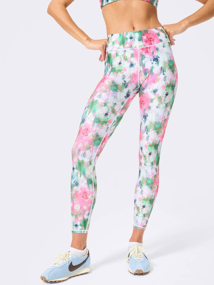 Hi-Shine Leggings i Blomstertryk for engroshandel hos Terez
