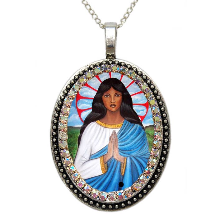 MariaSantissimaShop - Vendita all'ingrosso Collana con ciondolo/pendaglio - Lo spirito dello zingaro - Santa Sarah Kali in stile vittoriano