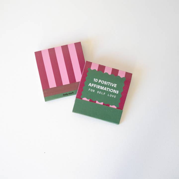 Lindy Stark Designs - Wholesale Matches - Self Love Affirmations Matchbook3