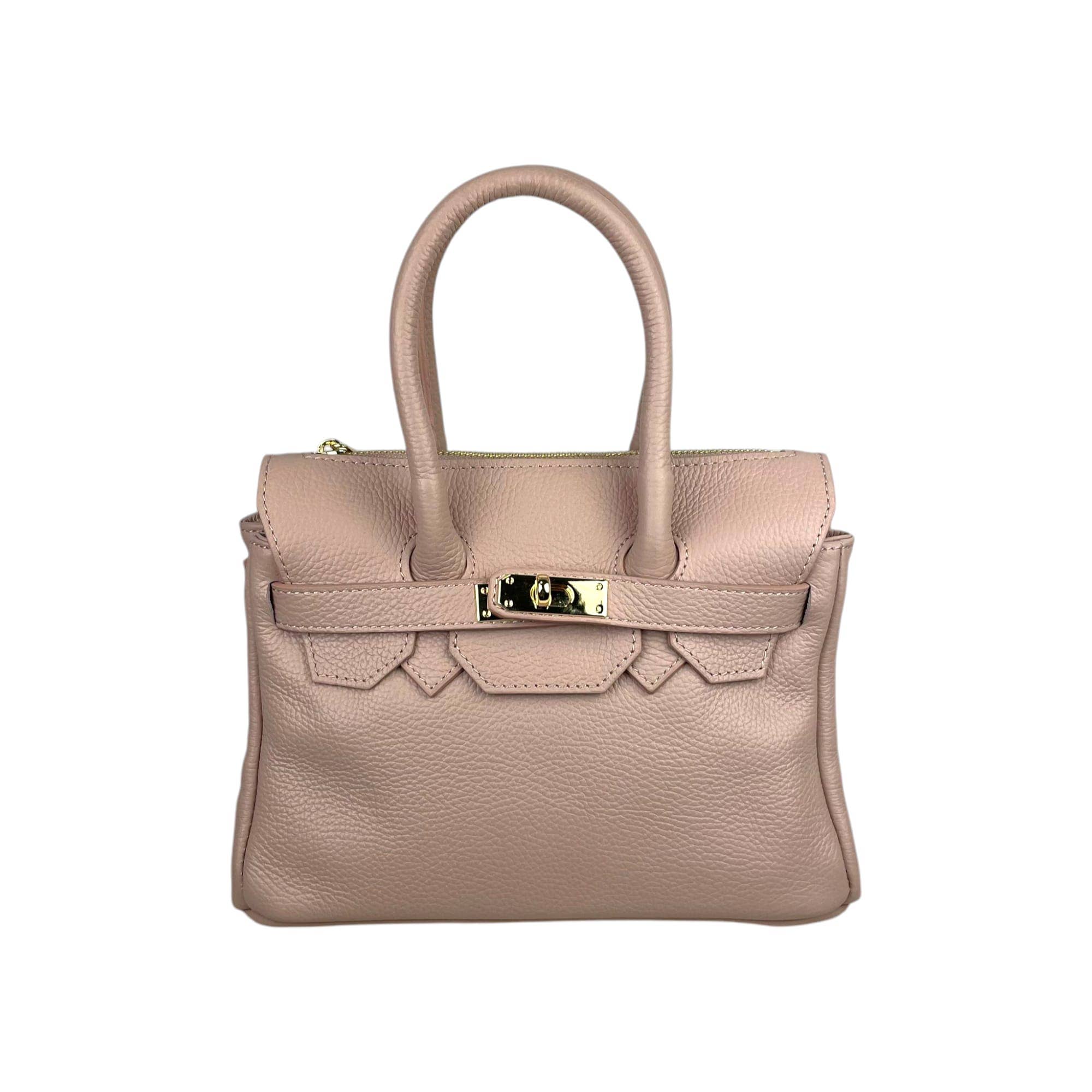 Chenson & Gorett - Wholesale Handtas met handvat - Dames - Dames handtas van Italiaans leer met decoratief voorpaneel12