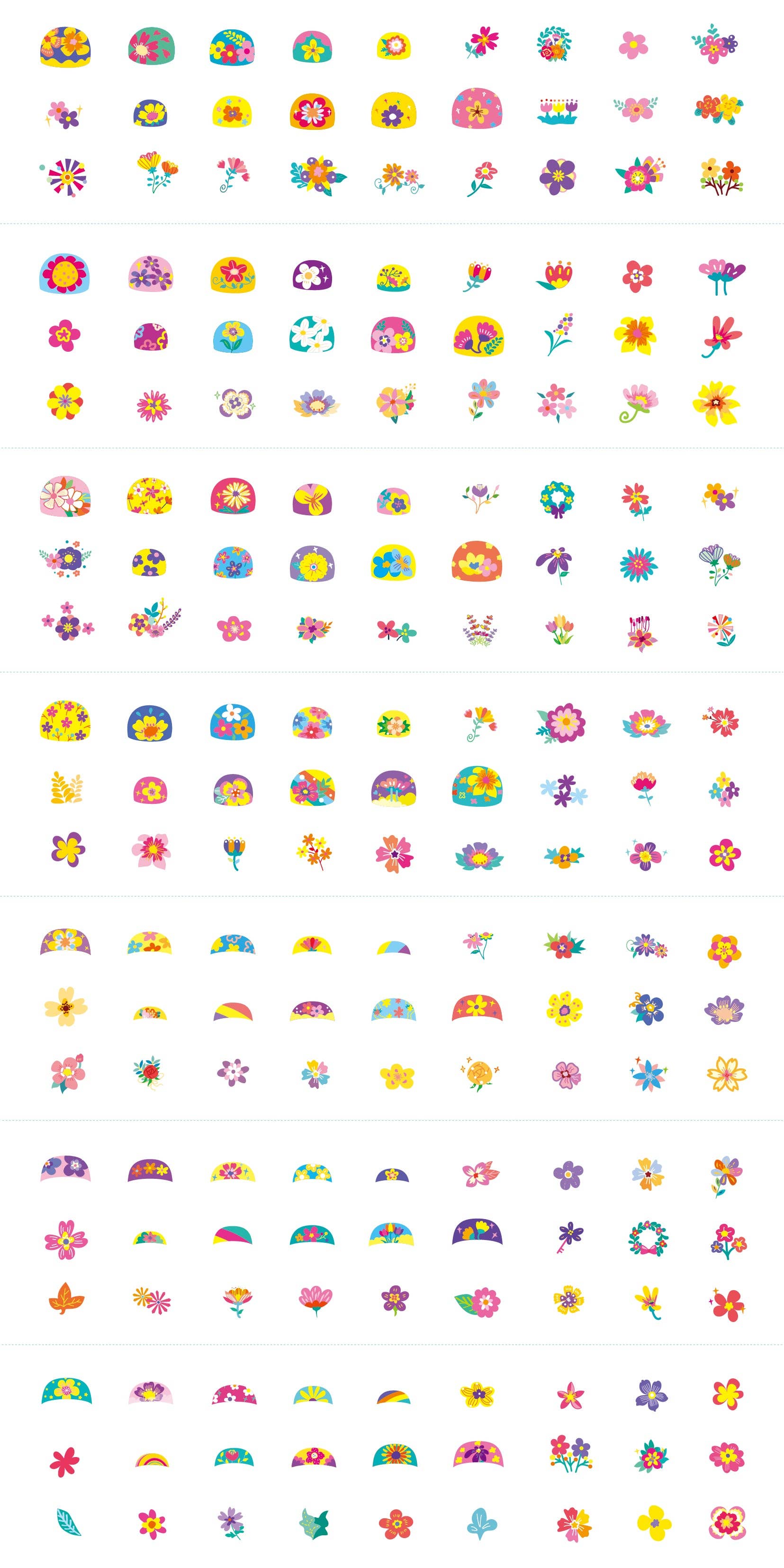 KidAntics – wholesale Temporary tattoo – Child – Nail Stickers & Tattoos Flower4