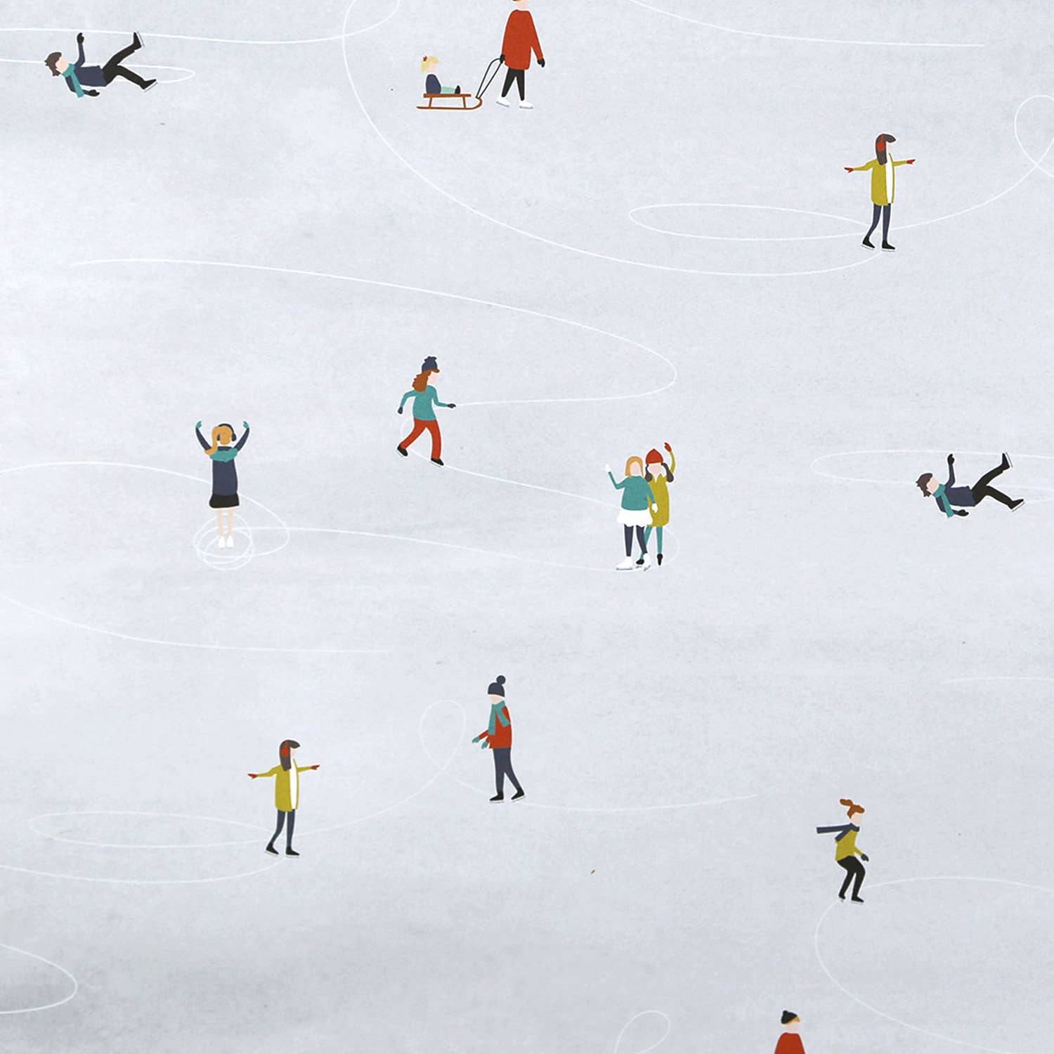 Kunst an Papier - Wholesale Flat Wrap - Gift wrap paper Christmas Ivan1