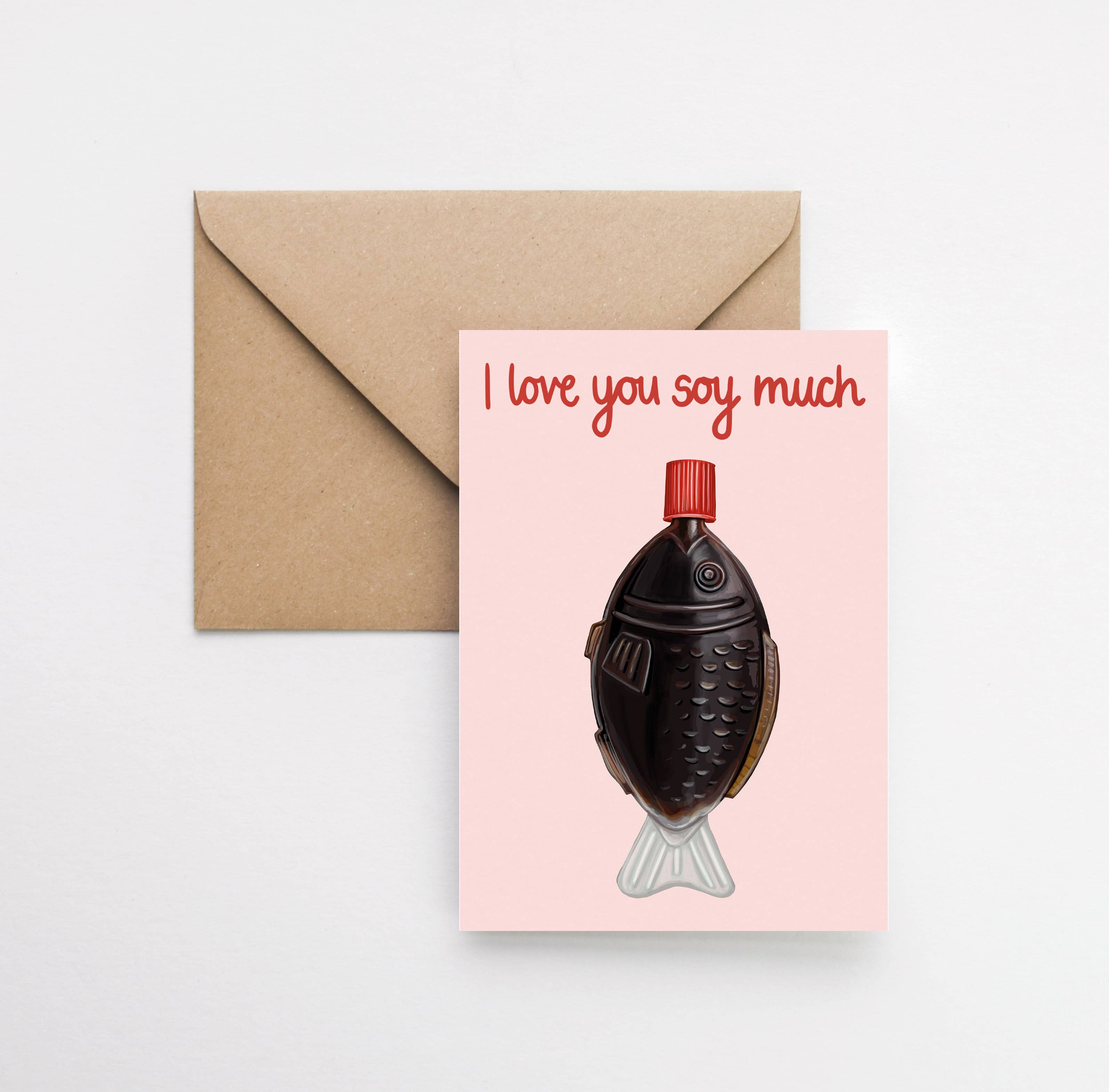 Katie Tinkler illustration - Venta al por mayor Tarjetas de San Valentín - Love You Soy Much - Tarjeta de felicitación para el día de San Valentín2