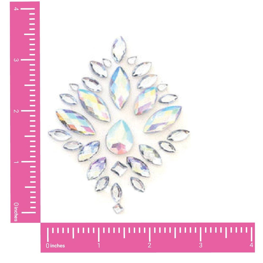 Stardust Iridescent Crystal Jewel Nipple Pasties for wholesale on Faire1