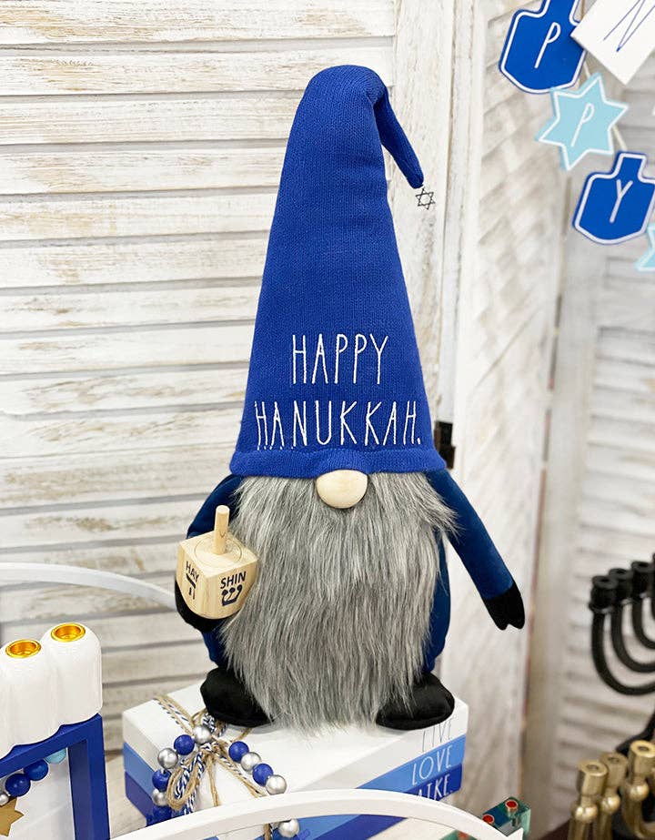 DesignStyles Home - Wholesale Decorative Figurine - Rae Dunn "Happy Hanukkah" Plush Gnome1