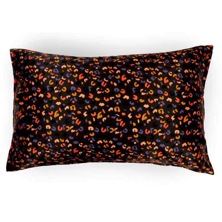 New Leopard Print Pillowcase for wholesale by Gilded Fox Silk