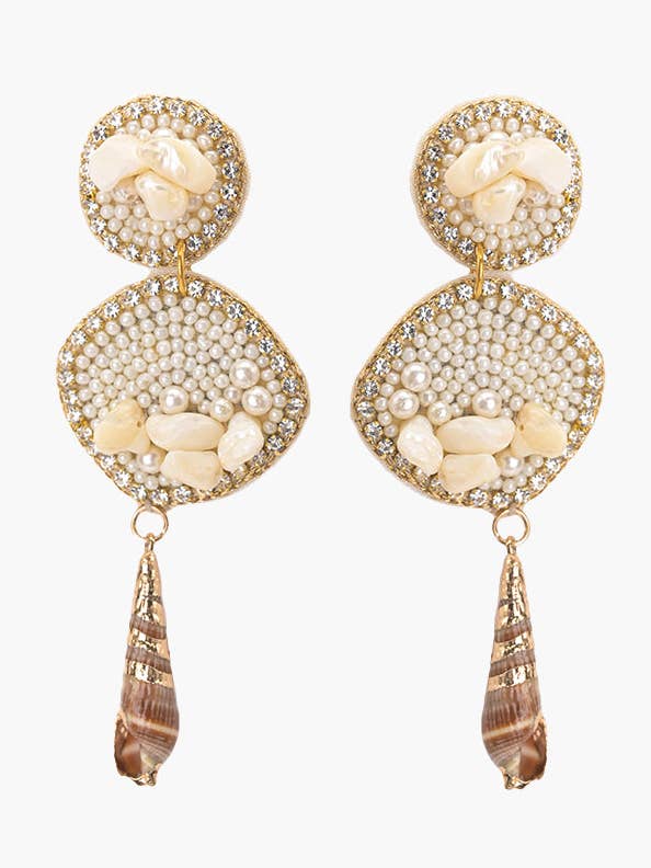 Gemini Shell Earrings for wholesale by America & Beyond
