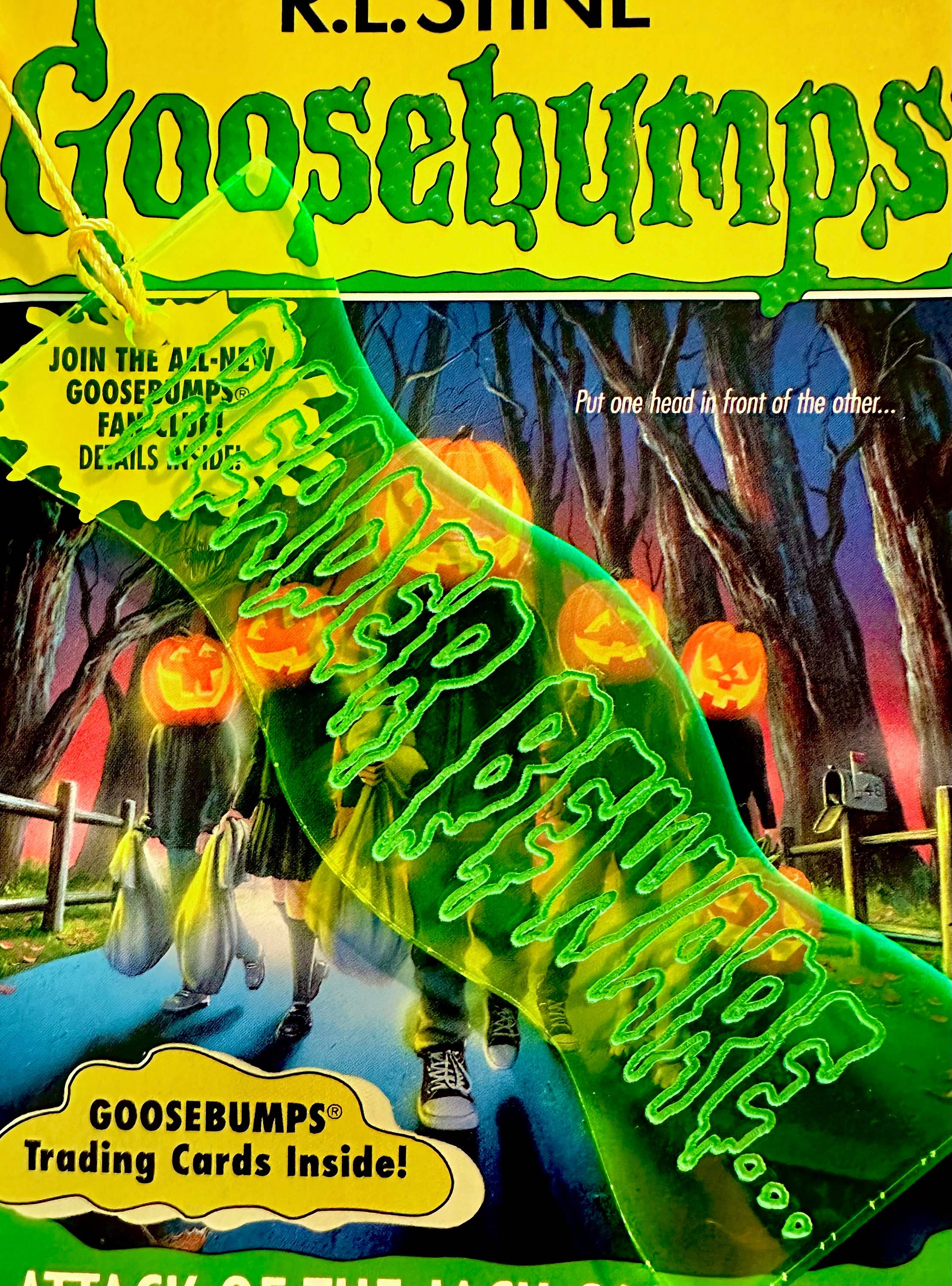 Kayleigh Creates - Wholesale Bookmark - Reader Beware Neon Acrylic Goosebumps Inspired Bookmark1