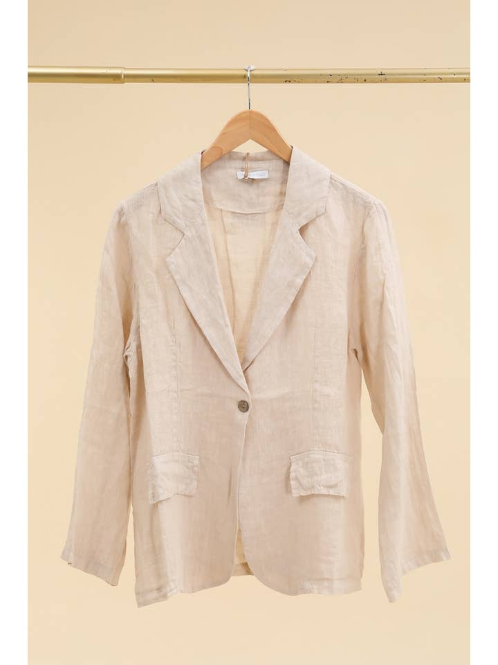 LÉA & LUC - Wholesale Jacket - Women's - 100% Linen Jacket REF. 345527