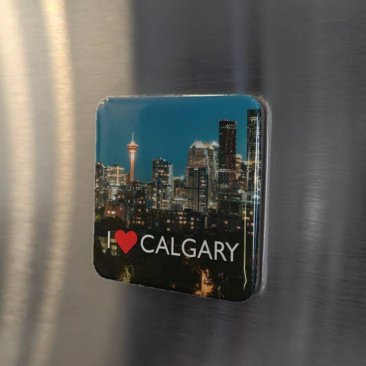 J'adore l'aimant de réfrigérateur de Calgary pour la vente par PhiloPerse