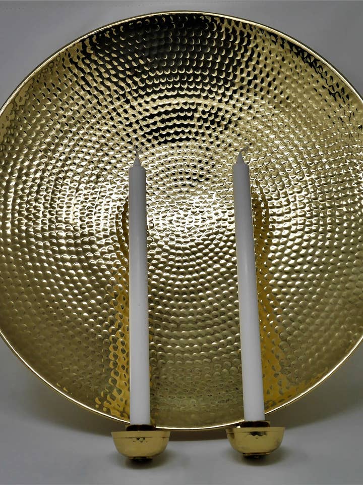 Brass - Lampett Around 2 Candle Holders for wholesale by Micci´s House /MK-Trading