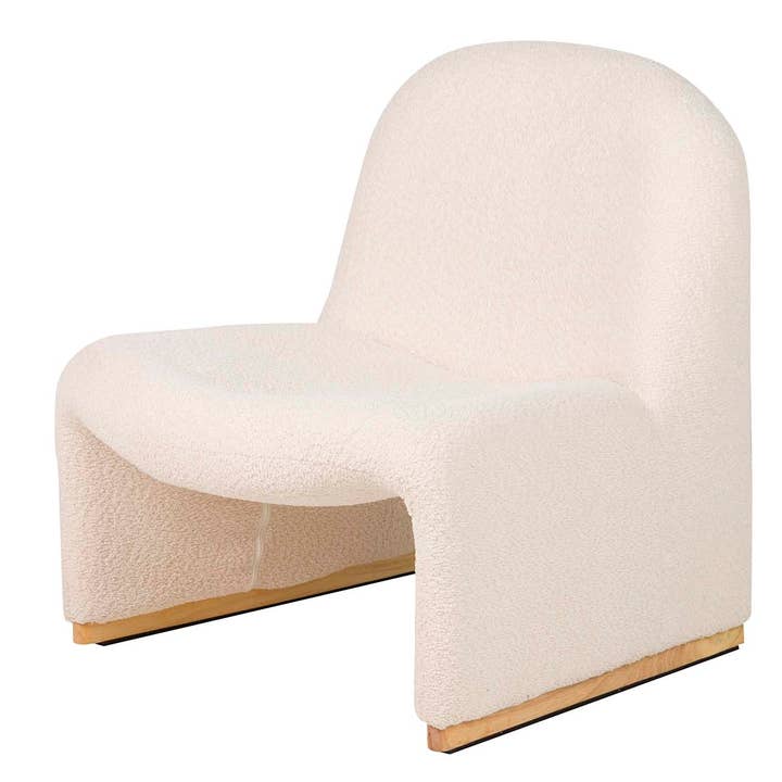 Bouclé-Sessel Beige Eter 70x78x73 cm für den Großhandel von Ethan Chloe - GARPE GROUP - GARCIA PÉREZ Y CÍA S.L.