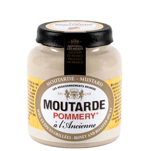 Pommery Honey & Spices Mustard - Small Stone Jar 3.5oz for wholesale by The French Farm