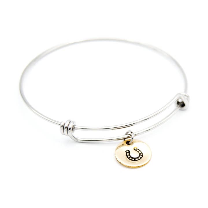 Lucky Horseshoe Charm Bracelet for wholesale by Stamp and Stampbility