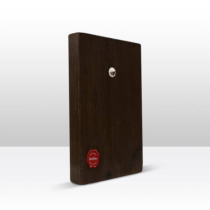 Laqueprint - Wholesale Art Print - Laqueprint - Two robins in front of an old wall - Hand lacquered - 19.5 x 30 cm - LP3864