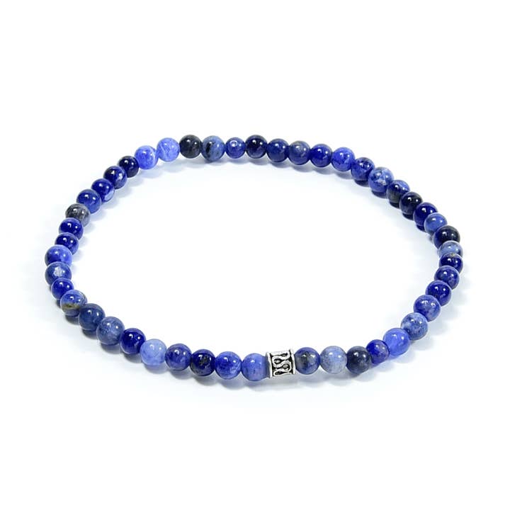 Sodalit Mini Armbånd - 4mm for engroshandel hos Jenson Natural Jewelry