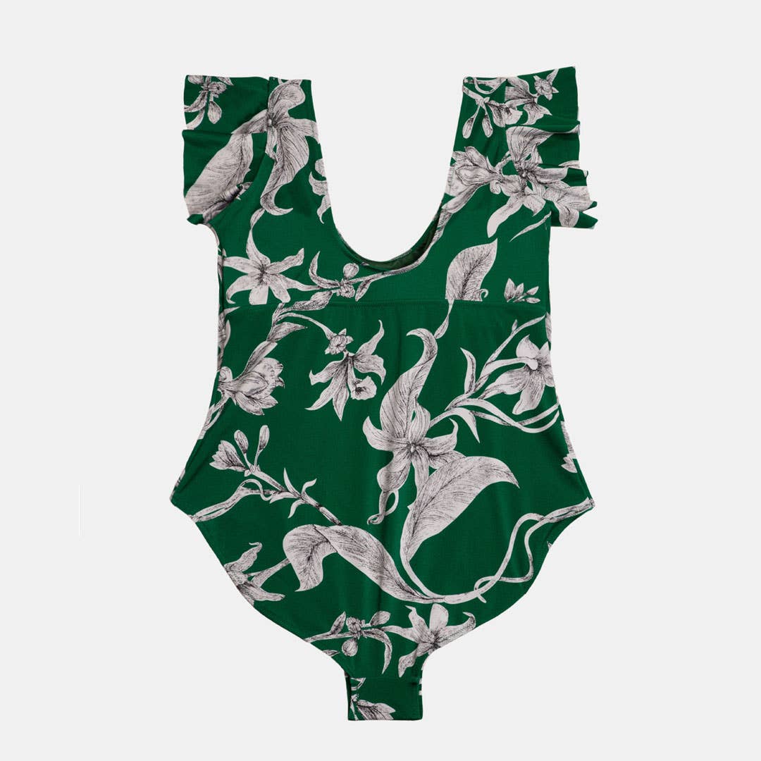 Plus Size Flutter Sleeve One Piece Lily for wholesale on Faire1