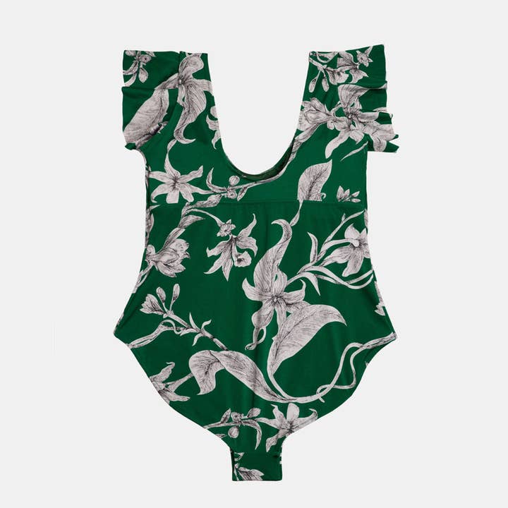 Plus Size Flutter Sleeve One Piece Lily for wholesale on Faire1