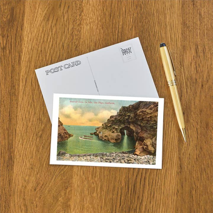 Found Image Press - Vendita all'ingrosso Cartoline - Cartolina SD-473 Emerald Cove, La Jolla, California1