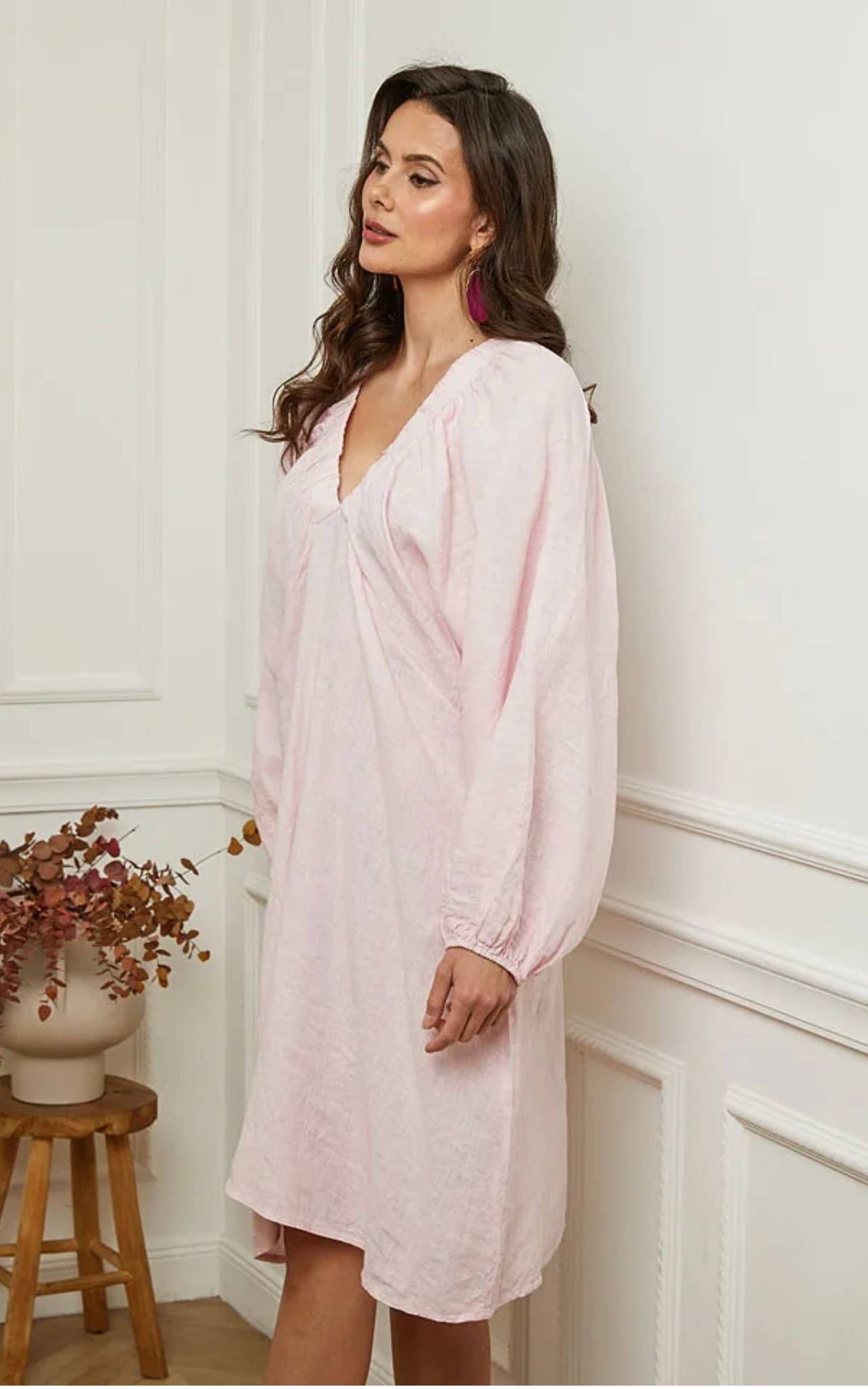 LÉA & LUC - Wholesale Dress - Women's - 100% linen dress REF. 7213630