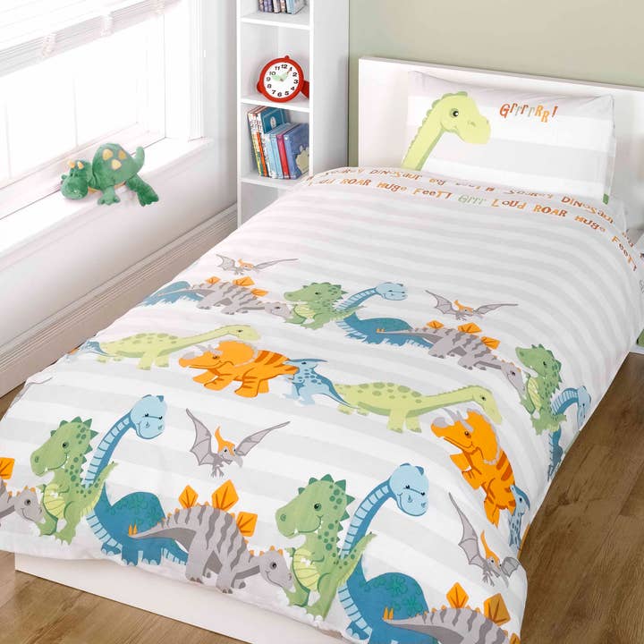 Rapport Home Furnishings Limited - Venta al por mayor Conjunto de ropa de cama - Niños y bebés - Juego de funda nórdica dinosaurio