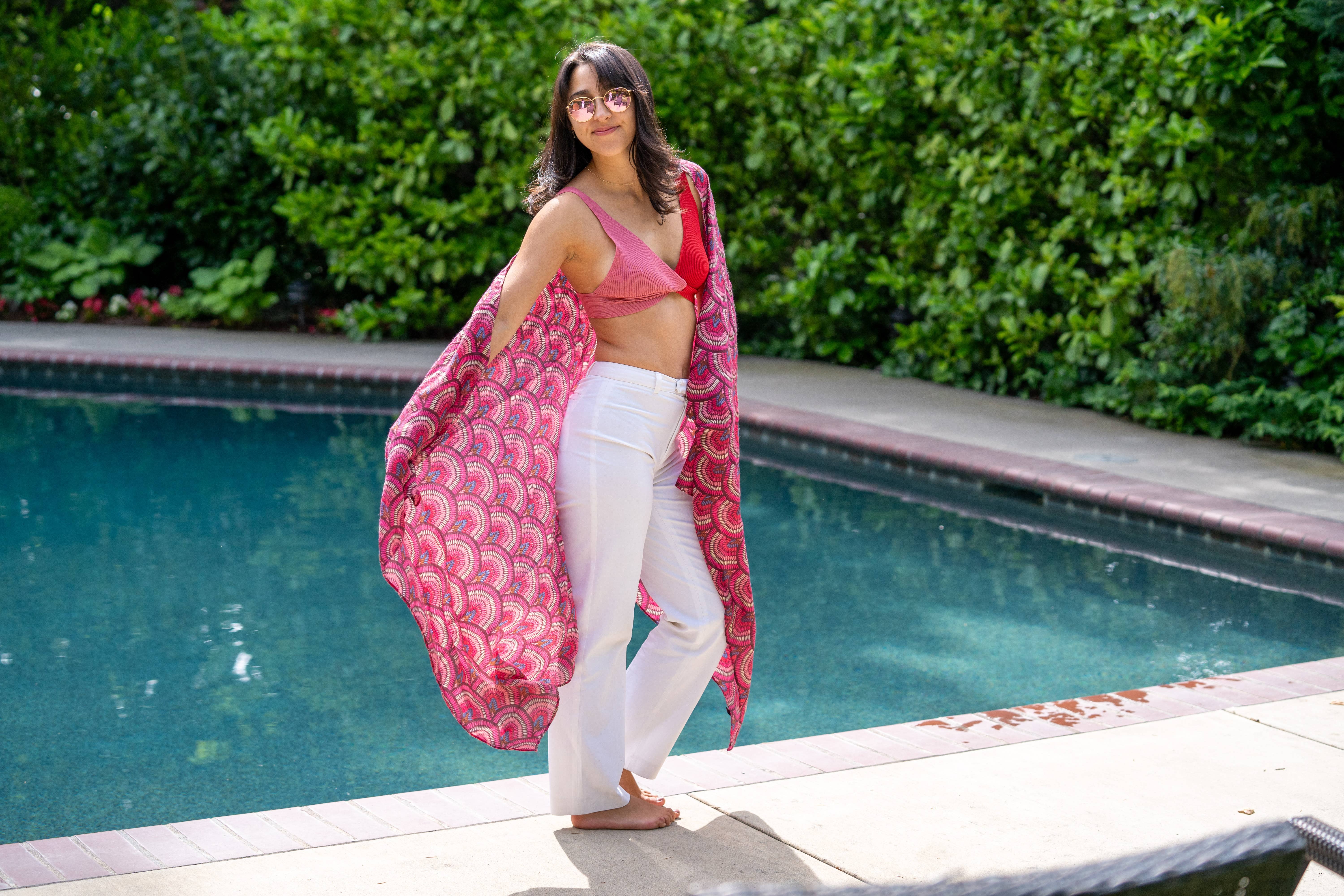 Shebobo – Engroshandel Tørklæde - Unisex – Vegas geometrisk print med metalliske detaljer tørklæde wrap6